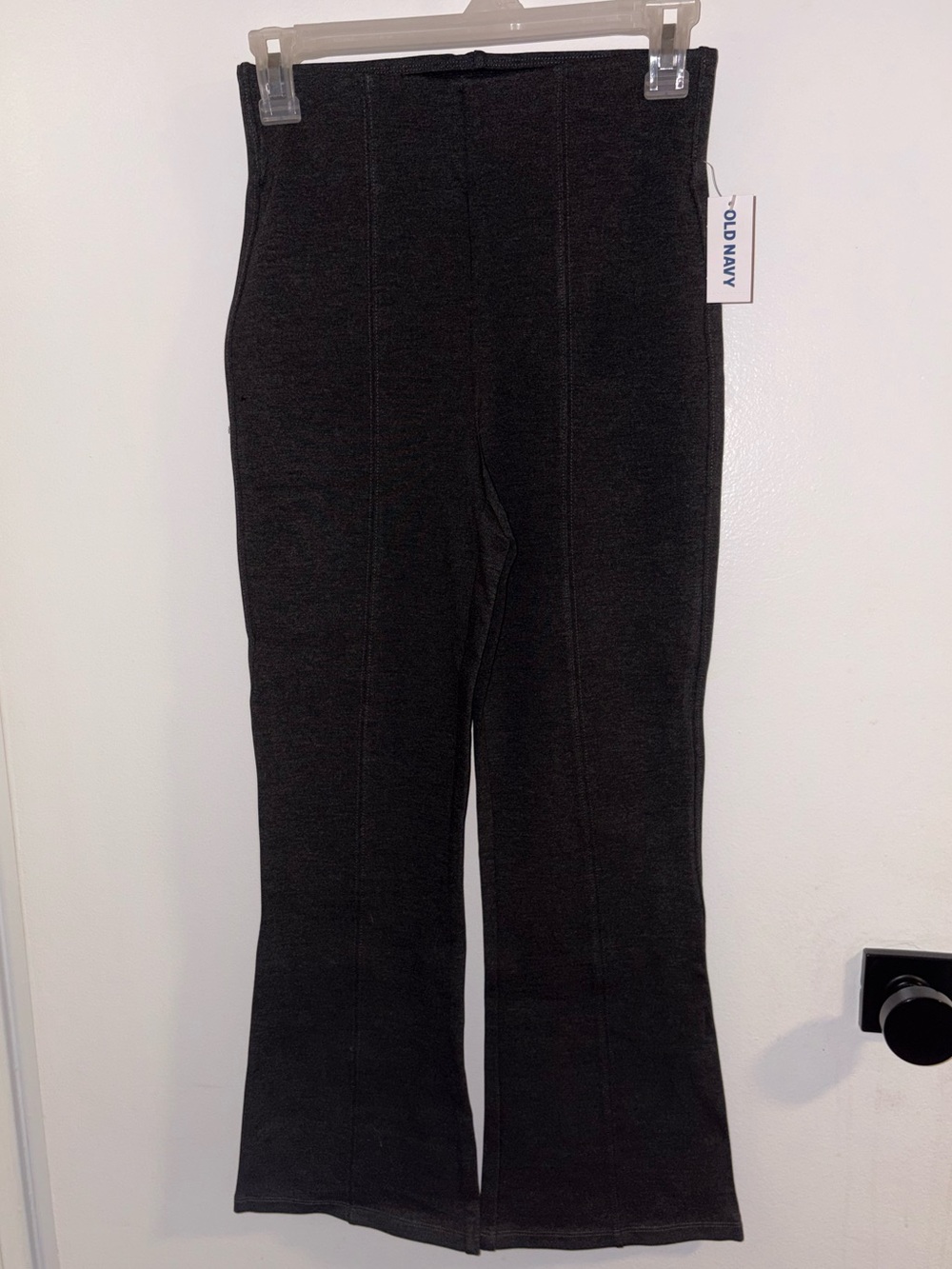 Old Navy Dark Gray Knit Flare Pants